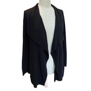 CAbi Take Charge Open Front Cardigan Black Professional Staple Capsule Neutral-S